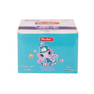 ماژيک نقاشی 6 رنگ جعبه مقوايی بلند کد 826/6