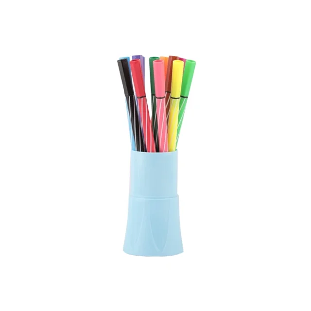 ماژیک نقاشی 12 رنگ با نوک (Brush) حرفه‌ای کد JM425-12