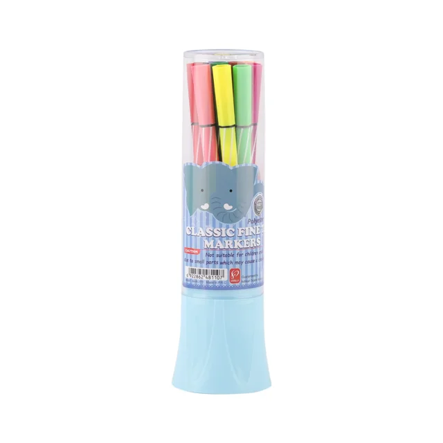 ماژیک نقاشی 12 رنگ با نوک (Brush) حرفه‌ای کد JM425-12