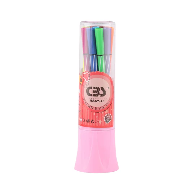 ماژیک نقاشی 12 رنگ با نوک (Brush) حرفه‌ای کد JM425-12
