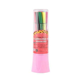 ماژیک نقاشی 12 رنگ با نوک (Brush) حرفه‌ای کد JM425-12