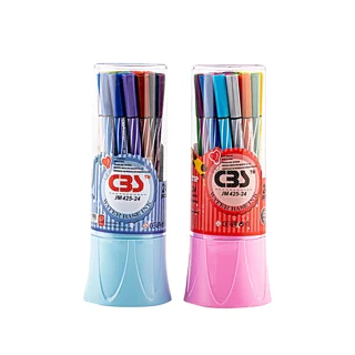 ماژیک نقاشی 24 رنگ استوانه ای با نوک حرفه ای رگالمی کد JM425-24
