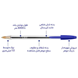 خودکار بیک مدل Crystal-M بسته 5 عددی 101687108