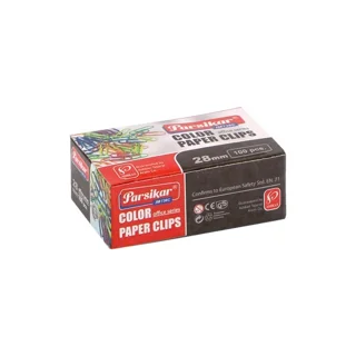گیره کاغذ پارسیکار مدل JM738c بسته 100 عددی 102110310