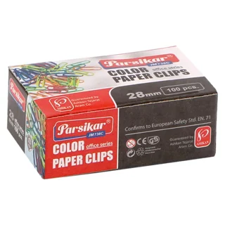 گیره کاغذ پارسیکار مدل JM738c بسته 100 عددی 102110309