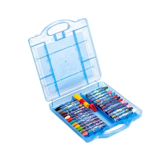 پاستل 24 رنگ طلقی كیفی دسته دار کد JM619-24