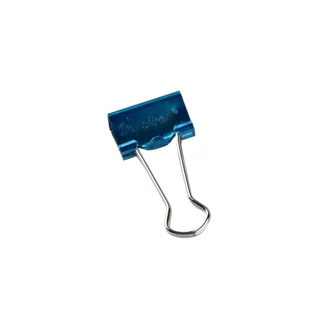 گیره دوبل رنگی کروم متالیک سایز 25 میلی‌متری 12 عددی کد JM1025