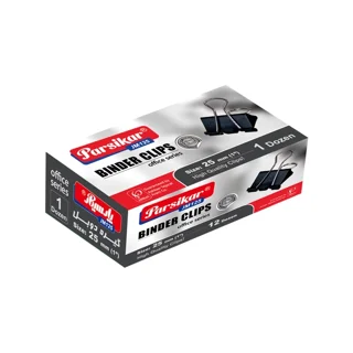 گیره دوبل مشکی سایز 25 میلیمتری 12 عددی کد JM125