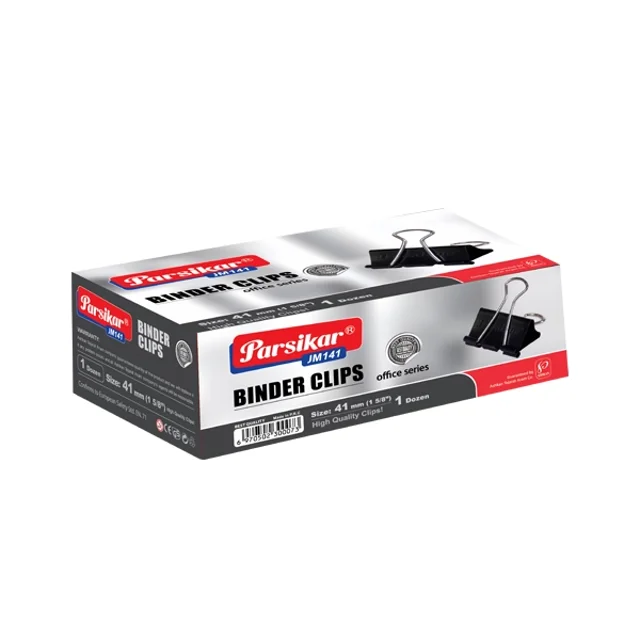 گیره دوبل مشکی سایز 41 میلیمتری 12 عددی کد JM141
