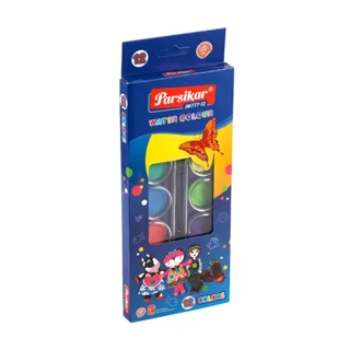 ابرنگ 12 رنگ پارسیکار + قلمو کد JM 777-12